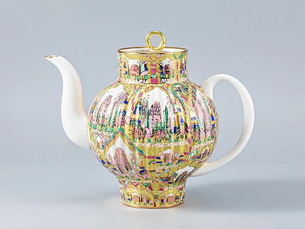 Сервиз чайный, форма Волна, рисунок Весенние пейзажи, 6 персон 22 предмета, арт. 81.14494.00.1