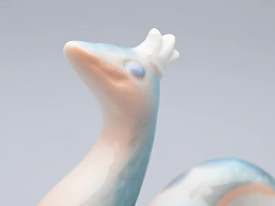 Скульптура форма Королева змей Голубая, арт 82.74496.00.1