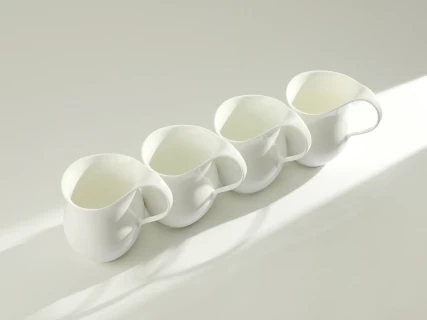 Чашка с блюдцем чайная, форма Талисман рисунок Белый арт. 81.16176.00.1, 