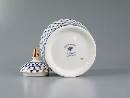 Сахарница Юлия Кобальтовая сетка арт. 80.66467.00.1