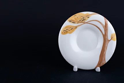 Блюдце Воспоминание о Петродворце на форме Юлия, арт 60.06596.00.1