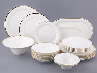 Сервиз столовый форма Юлиана рисунок Золотая лента 6 персон 24 предмета арт. 81.27125.00.1