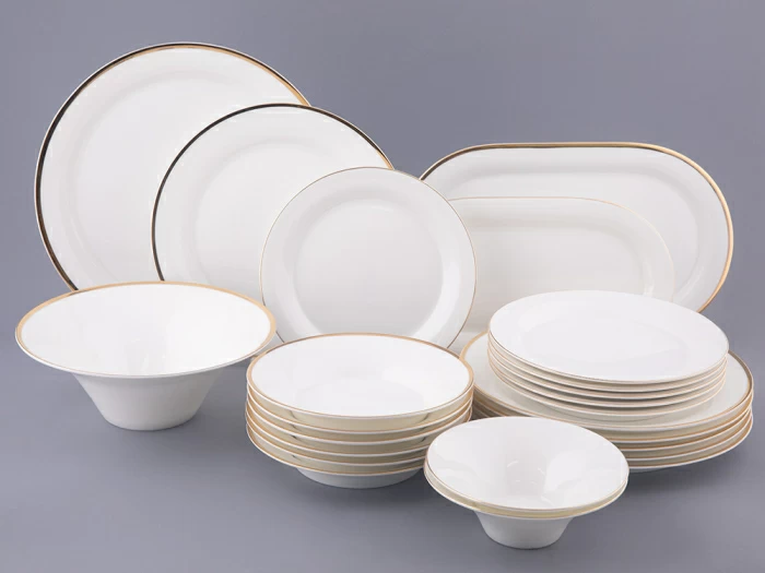 Сервиз столовый форма Юлиана рисунок Золотая лента 6 персон 24 предмета арт. 81.27125.00.1, 