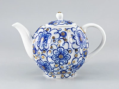 Сервиз чайный форма Тюльпан рисунок Вьюнок, 6 персон 20 предметов, арт. 81.11152.06.1