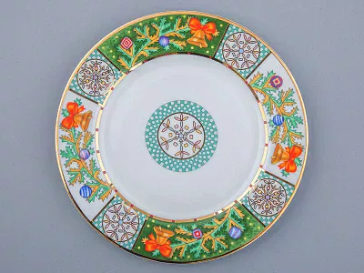 ТАРЕЛКА мелкая 215 мм Европейская-2 Морозный январь арт. 80.44986.00.1