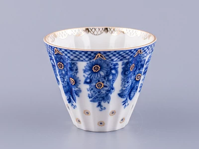 Чашка с блюдцем чайная 235 мл форма Лучистая рисунок Корзиночка арт. 81.10303.00.1