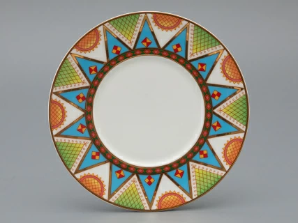 Чашка с блюдцем 250 мл форма Премиум, рисунок Петушки-гребешки, арт 81.33559.00.1, 