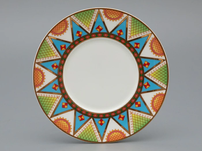 Чашка с блюдцем 250 мл форма Премиум, рисунок Петушки-гребешки, арт 81.33559.00.1, 