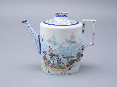 Сервиз чайный форма Гербовая рисунок Зимние забавы, 4 персоны 10 предметов арт. 81.20899.00.1