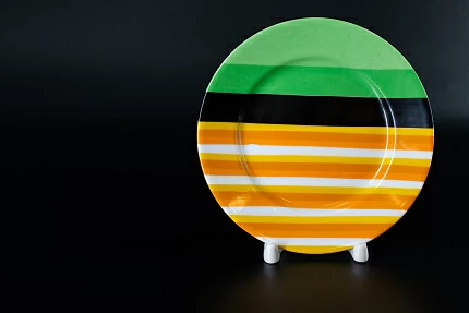 Тарелка 150 мм, Полоски 5, на форме Гладкая, арт 60.06380.00.1