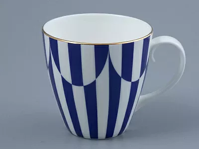 Бокал 470 мл форма Весна рисунок Да и нет Синий арт. 80.44736.00.1