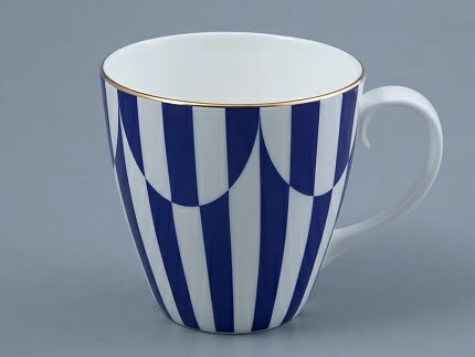 Бокал 470 мл форма Весна рисунок Да и нет Синий арт. 80.44736.00.1