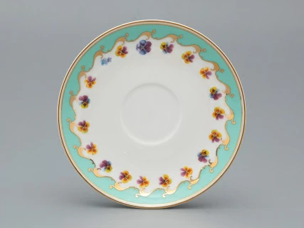 Чашка с блюдцем чайная форма Весенняя 2 рисунок Улыбка флоры 3, арт. 81.34137.00.1, 