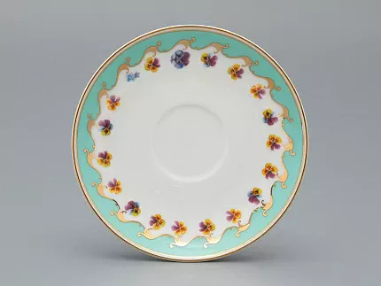 Чашка с блюдцем чайная форма Весенняя 2 рисунок Улыбка флоры 3, арт. 81.34137.00.1