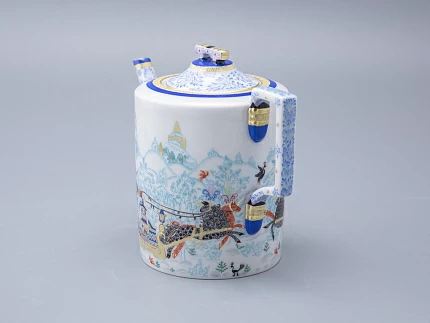 Сервиз чайный форма Гербовая рисунок Зимние забавы, 4 персоны 10 предметов арт. 81.20899.00.1 Сервиз чайный форма Гербовая рисунок Зимние забавы, 4 персоны 10 предметов арт. 81.20899.00.1