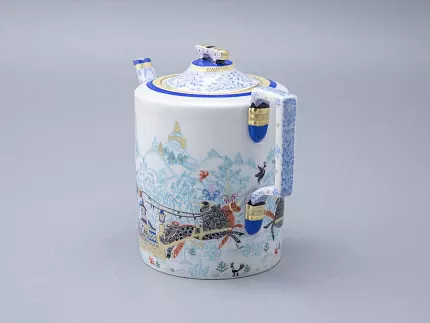 Сервиз чайный форма Гербовая рисунок Зимние забавы, 4 персоны 10 предметов арт. 81.20899.00.1