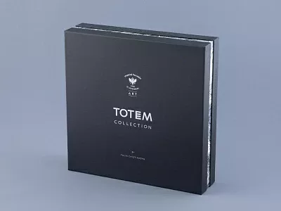 Декоративная тарелка 300 мм в подарочной упаковке, форма Эллипс 2, рисунок Тотем Лев арт. 81.26806.00.1