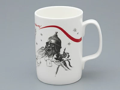 Подарочный набор Бокал с блюдцем и крышкой, форма Топ, рисунок Пророк, арт 81.34051.00.1