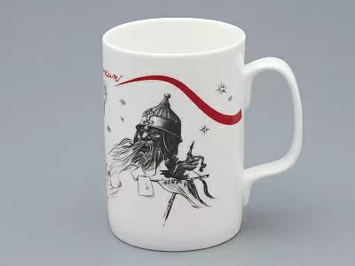 Подарочный набор Бокал с блюдцем и крышкой, форма Топ, рисунок Пророк, арт 81.34051.00.1