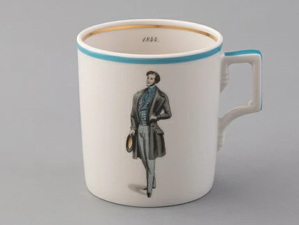 Подарочный набор чайный форма Гербовая рисунок Modes de Paris (голубой) арт. 81.25661.00.1