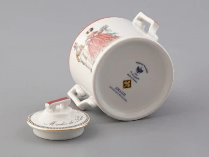 Подарочный набор сахарница форма Гербовая рисунок Modes de Paris (терракот) арт. 81.26408.00.1, 