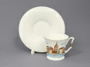 Чашка с блюдцем кофейная 145 мл форма Юлия рисунок Петербург арт. 81.18670.00.1, Чашка с блюдцем кофейная 145 мл форма Юлия рисунок Петербург арт. 81.18670.00.1,