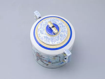 Сервиз чайный форма Гербовая рисунок Зимние забавы, 4 персоны 10 предметов арт. 81.20899.00.1