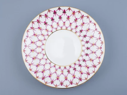 Бокал с блюдцем форма Ленинградский рисунок Сетка-Блюз 2 арт. 81.24769.00.1, 