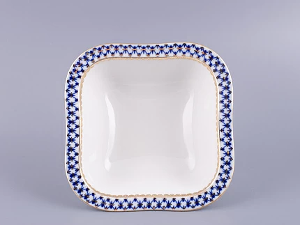 Салатник двухпорционный квадратный Молодежная Кобальтовая сетка арт. 80.06935.00.1