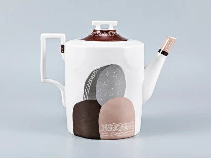 Сервиз чайный форма Гербовая рисунок Бабы, 2 персоны 7 предметов, арт. 81.15102.00.1, 