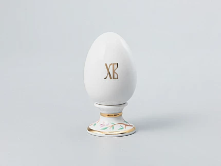 Яйцо пасхальное на подставке 82 мм форма Нева рисунок Пеночка арт. 80.65671.00.1 Яйцо пасхальное на подставке 82 мм форма Нева рисунок Пеночка арт. 80.65671.00.1