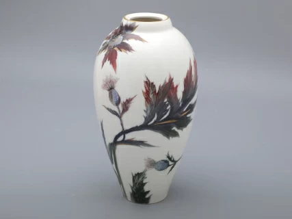 Ваза форма Лилия рисунок Репейники арт. 40.03862.00.1, 