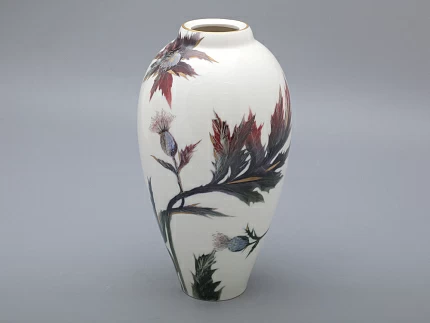 Ваза форма Лилия рисунок Репейники арт. 40.03862.00.1