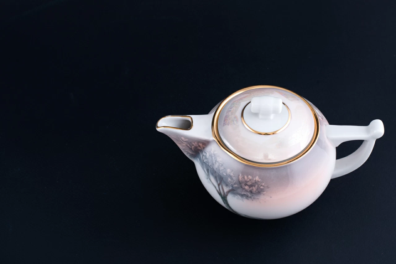 Заварочный Чайник Зима в деревне 2 на форме Кострома арт 40.03497.00.1, 