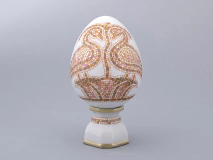 Яйцо пасхальное средний размер на подставке, форма Яйцо, рисунок Диво арт 60.15509.00.1, 