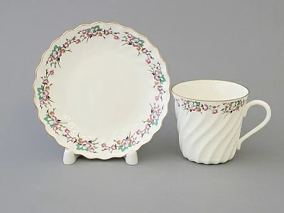 Чашка с блюдцем кофейная 155 мл форма Витая рисунок Весенний арт. 81.13951.00.1