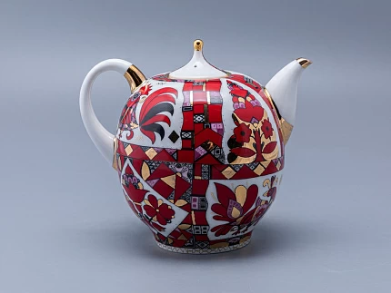 Комплект чайников Новгородский Красный конь арт. 81.10353.00.1 Комплект чайников Новгородский Красный конь арт. 81.10353.00.1