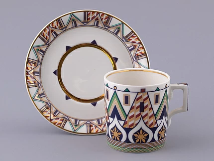 Сервиз чайный на 6 персон 20 предметов, форма Гербовая, рисунок Великая Русь, арт. 81.31998.00.1 Сервиз чайный на 6 персон 20 предметов, форма Гербовая, рисунок Великая Русь, арт. 81.31998.00.1