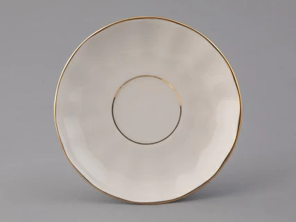 Чашка с блюдцем кофейная Тюльпан Белоснежка 140 мл арт. 81.13904.00.1, 