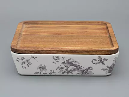 Набор для запекания (2 предмета) форма Стандартная, рисунок Monplaisir Violet, арт 42.00059.00.1