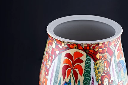 Ваза Экзотические фантазии на форме Молодежная, большой размер, арт 80.62387.00.1