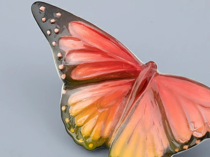 Скульптура форма Бабочка среднего размера, рисунок Красная, арт. 82.47232.00.1