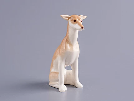 Скульптура Левретка сидящая Вильма арт. 82.83388.00.1