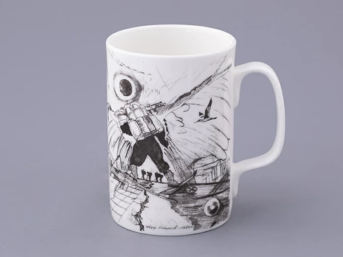 Бокал с крышкой в подарочной упаковке, форма Top. рисунок Путь на Север, арт. 81.32934.00.1, 