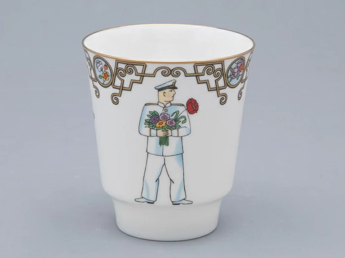 Трехпредметный комплект 165 мл форма Майская рисунок Балет Красный Мак арт. 81.31530.00.1, 