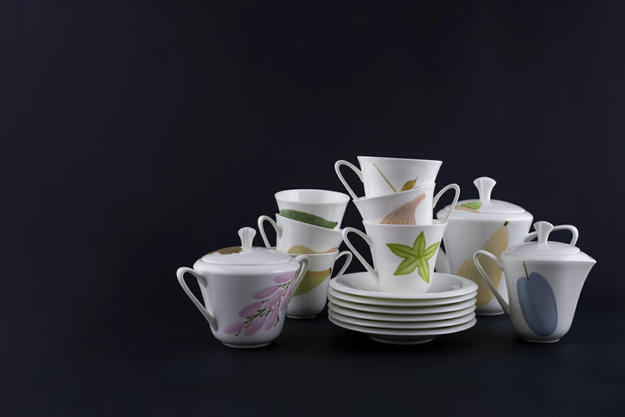 Сервиз чайный Август, на форме Сад, на 6 персон, 15 предметов, арт. 81.21621.00.1, 