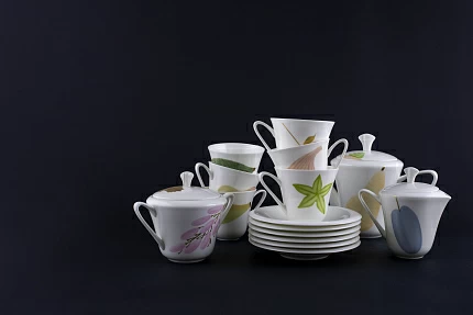 Сервиз чайный Август, на форме Сад, на 6 персон, 15 предметов, арт. 81.21621.00.1