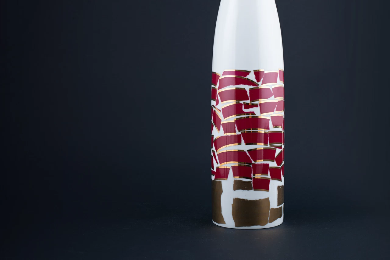 Ваза Пурпур на форме Бутыль, арт 60.15813.00.1, 