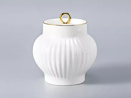 Сервиз чайный форма Волна рисунок Золотой кантик, 6 персон 20 предметов арт. 81.20892.00.1