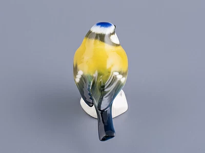 Скульптура форма Синица рисунок Лазоревка арт. 82.78548.00.1